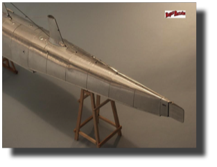 Vought OS2U Kingfisher. Edo float. Scratch built in aluminum by Rojas Bazán. 1:15 scale.